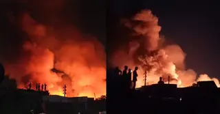মিরপুরের শ্যামল পল্লী বস্তিতে ভয়াবহ আগুন